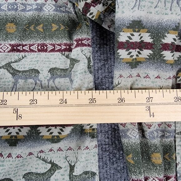 Woolrich Shirt Mens XL Southwestern Aztec Button Down Long Sleeve Vintage Preppy - Picture 5 of 8